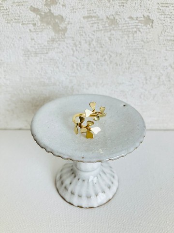 【訂製生產】Fluttery Leaf Ring | 黃銅