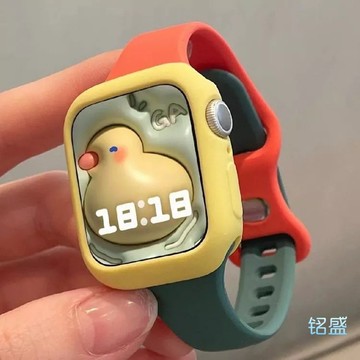 雙色錶帶 一體式 細款 適用於 Apple Watch 11 10 錶帶 9 8 SE 蘋果手錶錶帶 42mm 46mm