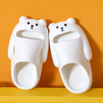 涼拖鞋男夏季家居室內可愛小熊外穿浴室洗澡居家中大童家用涼拖女