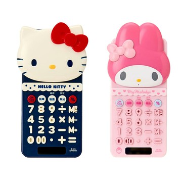 真愛日本 凱蒂貓kitty 美樂蒂 懷舊復古 滑蓋式 計算機 12位元 含稅 造型計算機 事務 KD122