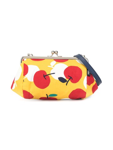 Familiar - cherry-print purse - kids - Cotton/Polyester - One Size - Yellow