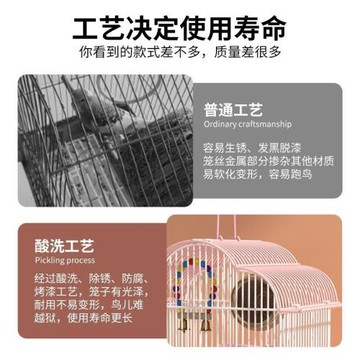 鸚鵡鳥籠八哥玄鳳牡丹虎皮珍珠文鳥繡眼專用鳥籠子家用繁殖外帶籠