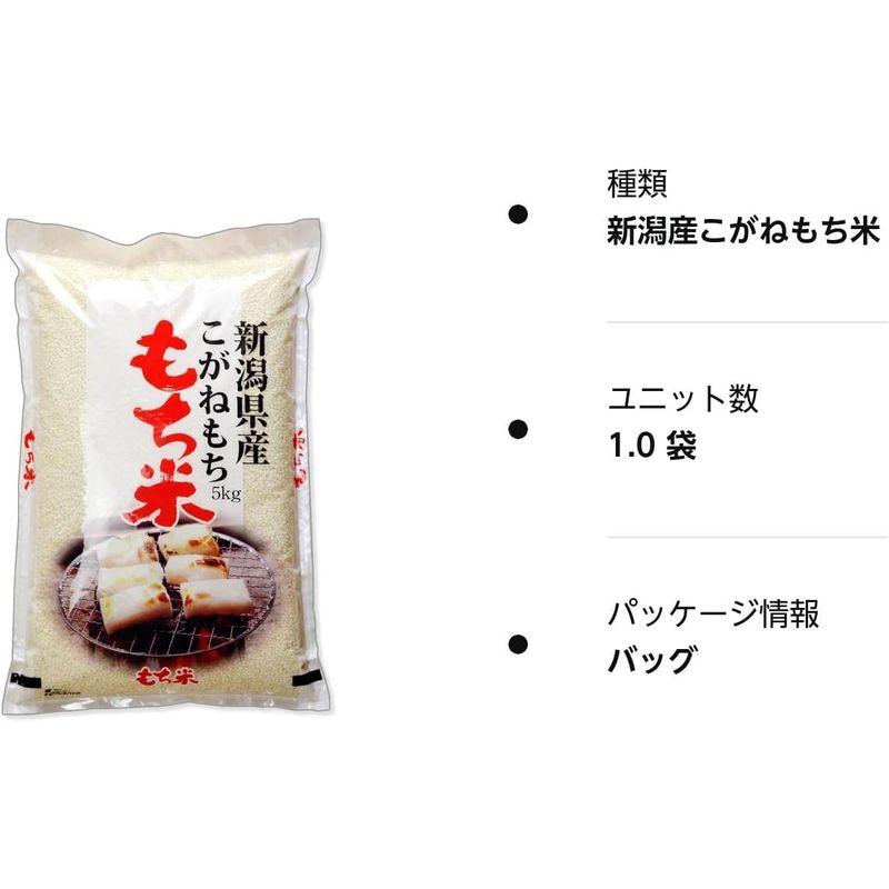 新潟県産 白米 こがねもち米 5kg 令和4年産