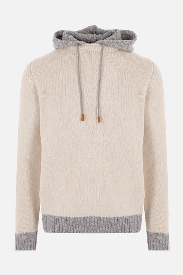 ELEVENTY wool and cashmere hooded pullover Man
