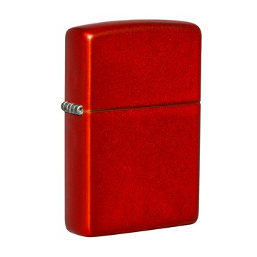 Zippo 【官方授權店】 Classic Metallic Red 金屬紅色(素面)防風打火機