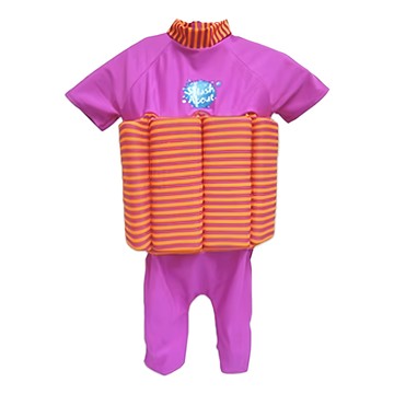 Splash About UV FloatSuit 兒童防曬浮力泳裝  2~4歲  桃紅色 + 芒果橘條紋