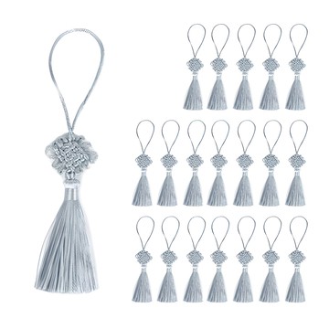 Indikay 小巧的結繩  銀灰色  20個