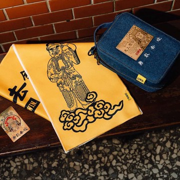 EDWIN 白沙屯 媽祖國泰民安丹寧收納組 (酵洗藍)