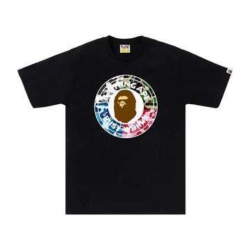 BAPE ABC CAMO CRAZY BUSY WORKS TEE 四色迷彩 猿人 短袖 短T 黑色 RAY-153 [台灣現貨]