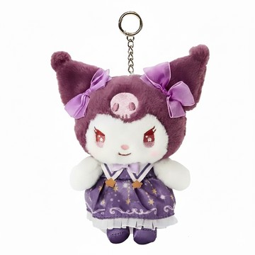 KUROMI 酷洛米 可愛造型玩偶吊飾鑰匙圈 16 x 12cm 60g  酷洛米星夜魔法師  1個  16cm