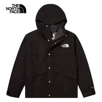 【經典ICON】The North Face北面男款黑色FUTURELIGHT防水透氣連帽衝鋒衣｜8AKJJK3