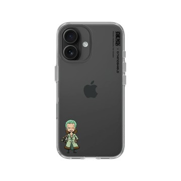 iPhone 16 Clear Case（相機按鈕） 透明 - 航海王 One Piece - 角色系列-索隆Q版