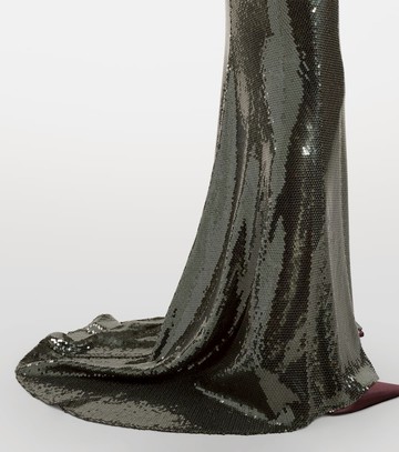 Alex Perry Sequined corset gown