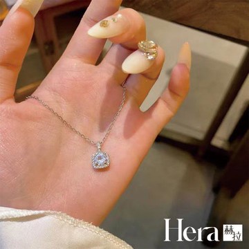 【HERA 赫拉】輕奢方鑽高火彩鋯石鎖骨鏈項鍊 H115022302