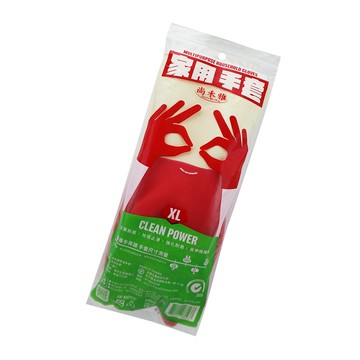 尚禾雅家用雙色橡膠手套-XL-12雙入