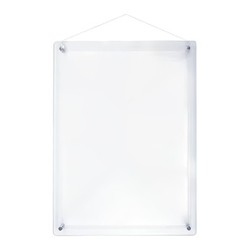 W.I.P 台灣聯合文具 A4吊掛式證件相框架 壁掛式設計 直/橫皆可使用  透明色  1個