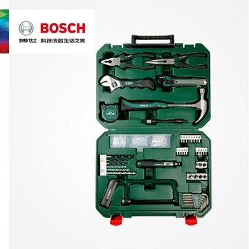 博世家用五金工具套裝家用111件套多功能五金工具箱WD