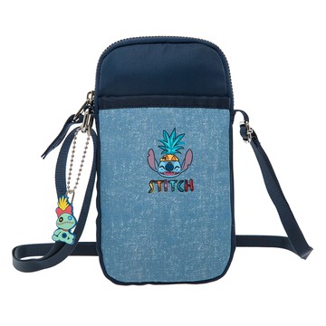 Stitch 星際寶貝史迪奇手機包 藍色 聚酯纖維  10 x 2 x 18cm