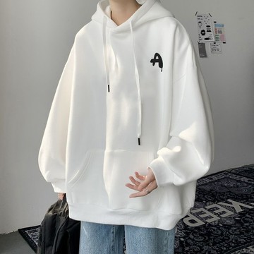 臺灣出貨 男女衕款 長袖連帽套頭衫 百搭印花 秋冬款 加大尺碼M-8XL 外出休閒穿搭情侶出遊搭配 圖案上衣推薦連帽上衣