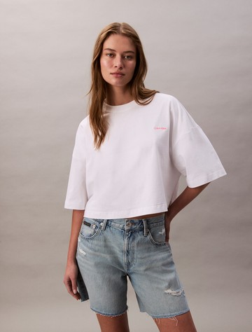Calvin Klein Jersey Cropped Boxy Tee