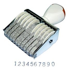 10位數 數字章 3號10連號碼印 (字體高度約0.44cm)【APP滿額下單10%點數(單一帳號最高5000點)】1/31止