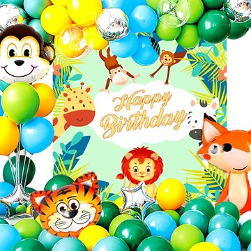 其他事務用品 Viita 生日慶祝節日派對造型氣球佈置套組 加厚/動物款