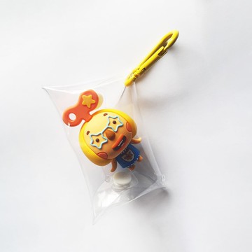 赤毛族 百吉 立體 公仔 附透明掛勾塑膠包 溜娃包 曬娃包