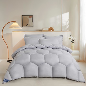 JAROI 3D水立方石墨烯可水洗冬被 雙人 含30%石墨烯棉  180 x 210cm