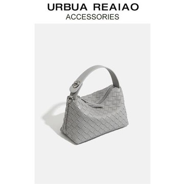 小眾設計手工編織飯盒包真皮手提小包包2025新款便當包單肩斜挎包