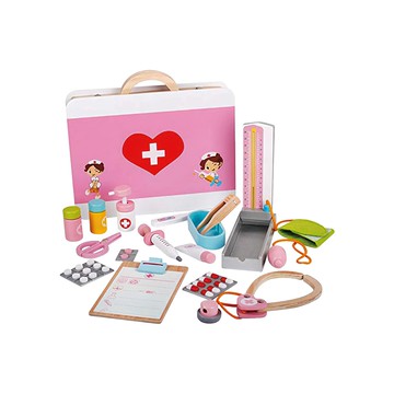 CHING-CHING 親親 醫療箱  兒童木製玩具  附手柄  尺寸30cm x 26cm  1個