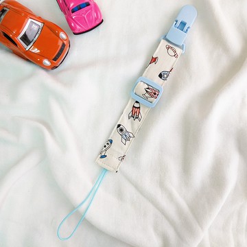 小小火箭-2色可選。2段長度手工奶嘴鏈 (香草奶嘴一般奶嘴適用)