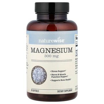 NatureWise, 鎂，300 毫克，90 粒軟膠囊（每粒軟膠囊 100 毫克）