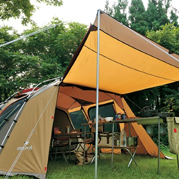 snow peak 雪諾必克 鋁合金營柱 含營繩 2750g  190cm  1個