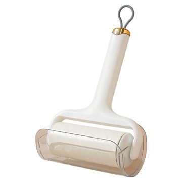 葉子小舖 輕奢風斜撕式滾輪黏毛器 白色  1支  21 x 10 x 9cm