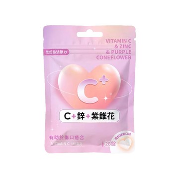 【預購中/原廠正貨】悠活原力 維生素C+鋅口含錠 鳳梨蘋果口味(28入/包)