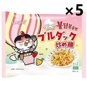 三養 クリーム カルボ ブルダック炒め麺 140g x 5袋 ブルダックポックンミョン