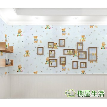 【樹屋生活】防水自黏壁紙 〔兒童房系列 WTP488〕每捲1000公分 壁貼仿磚紋PVC牆貼文化石木紋窗貼印花壓紋磚牆