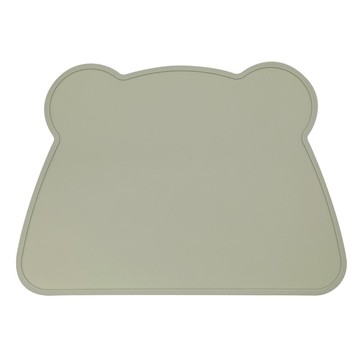 akachan honpo - 可清洗防滑矽膠餐墊-綠色 (W36×H26cm)