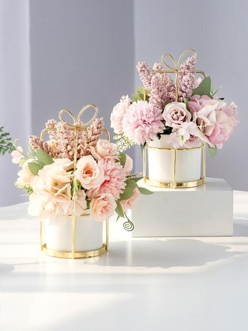北歐家居干花假花仿真花客廳裝飾品擺件花束茶幾餐桌花擺花藝擺設 年終特惠