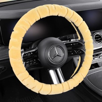 新款毛絨保暖冬季汽車方向盤套汽車用品跨境一件代發