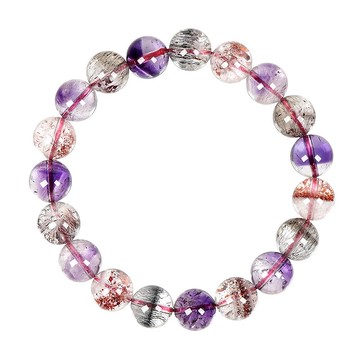 【正佳珠寶】超七 超頂級冰淨體聚寶盆 9.8-10.3mm 超七水晶手珠