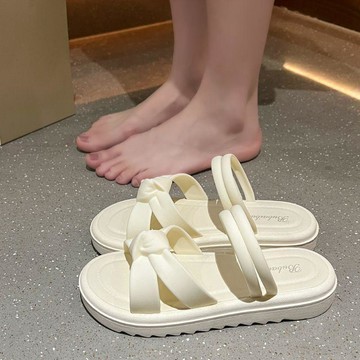 涼拖鞋女款時尚外穿 年夏季新款厚底女鞋高顏值高級感一字拖鞋