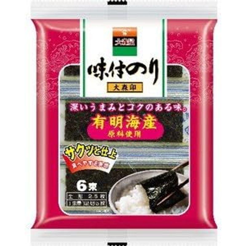 大森屋 味付けのり6束 ×40個