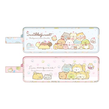 角落生物-小夥伴 方型筆袋I-藍/粉