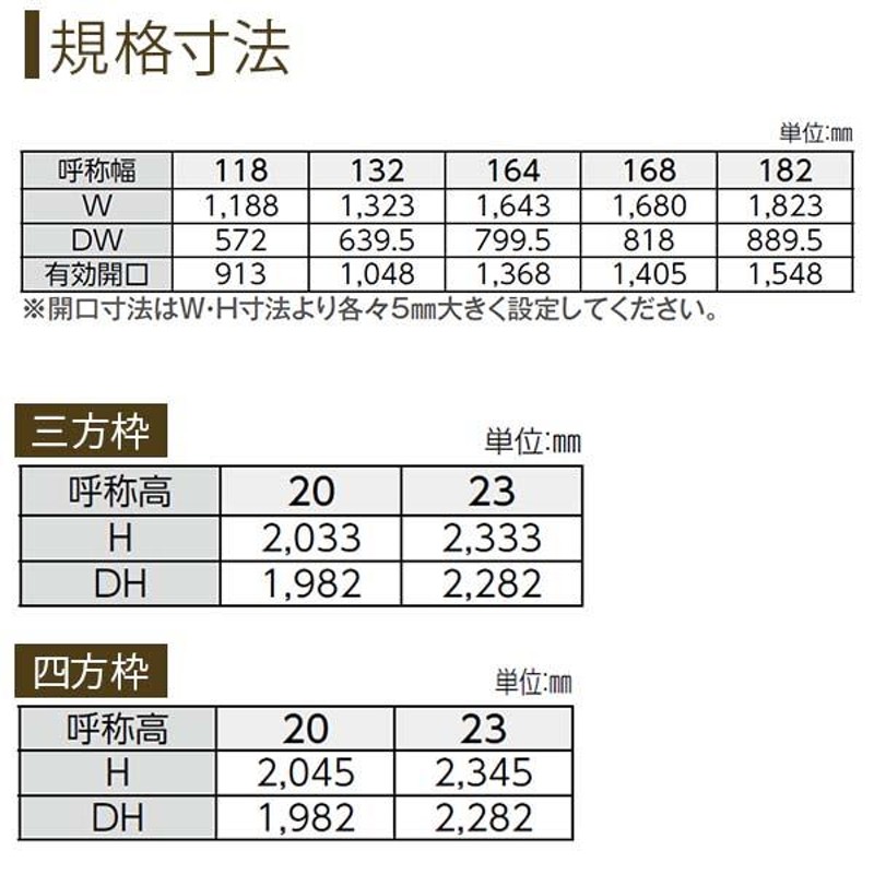 クローゼットドア 2枚折戸 A36 ノンケーシング枠 三方枠 11820 [W1188