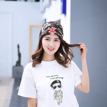 新款户外時尚保暖帽子 防曬帽子休閒月子帽頭巾帽 73770