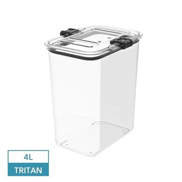 【Prepara 沛樂生活】Latchlok Pantry 系列 TRITAN 保鮮儲物罐-8號 4000ml (單入)