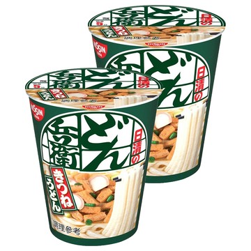 NISSIN日清咚兵衛日式油豆腐杯裝烏龍麵82g 道地日式風味 湯頭濃郁 方便快捷  2入