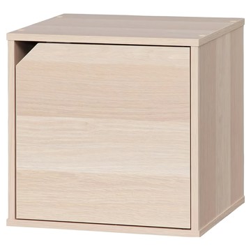 IRIS OHYAMA 愛麗思歐雅瑪 立方體附門組合收納櫃 CQB-35D  原木色