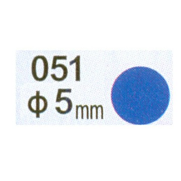 【文具通】Herwood 鶴屋 圓形標籤5mm藍 AS051C【APP滿額下單4%點數(單一帳號最高1500點)】5/31止